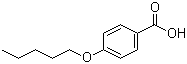结构式 CAS# 15872-41-0, 4-正戊氧基苯甲酸; 对戊氧基苯甲酸