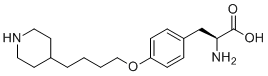 structure of CAS# 158808-75-4, Tirofiban Impurity 9;(S)-2-Amino-3-(4-(4-(piperidin-4-yl)butoxy)phenyl)propanoic acid