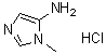 structure of CAS# 1588441-15-9, 1-Methyl-1H-imidazol-5-amine hydrochloride