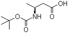 structure of CAS# 158851-30-0, (S)-N-Boc-3-aminobutyric acid;(S)-3-(tert-Butoxycarbonylamino)butyric acid; Boc-L-beta-homoalanine