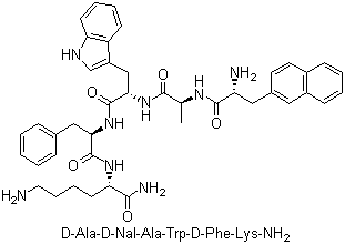 Pralmorelin molecular structure (CAS 158861-67-7)