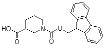 N-(9-Fluorenylmethoxycarbonyl)piperidine-3-carboxylic acid molecular structure (CAS 158922-07-7)