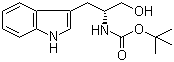 结构式 CAS# 158932-00-4, (R)-[2-羟基-1-(1H-吲哚-3-基甲基)乙基]氨基甲酸叔丁酯