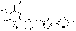 (1R)-1,5-Anhydro-1-C-[3-[[5-(4-fluorophenyl)-2-thienyl]methyl]-4-methylphenyl]-D-glucitol molecular structure (CAS 1589590-87-3)