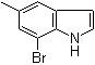 5-甲基-7-溴吲哚分子结构 (CAS 15936-79-5)