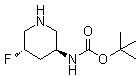 N-[(3S,5S)-5-Fluoro-3-piperidinyl]carbamic acid 1,1-dimethylethyl ester molecular structure (CAS 1593969-81-3)