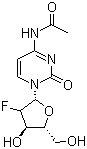 结构式 CAS# 159414-97-8, N4-乙酰基-2'-脱氧-2'-氟胞苷