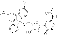 N-Acetyl-5'-O-[bis(4-methoxyphenyl)phenylmethyl]-2'-deoxy-2'-fluorocytidine molecular structure (CAS 159414-98-9)