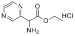 Ethyl 2-amino-2-(pyrazin-2-yl)acetate hydrochloride molecular structure (CAS 159470-82-3)