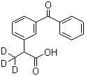 三氘代酮洛芬分子结构 (CAS 159490-55-8)