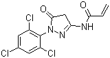 1-(2,4,6-三氯苯基)-3-丙烯酰胺基-5-吡唑酮分子结构 (CAS 15957-48-9)