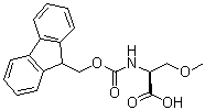 结构式 CAS# 159610-93-2, N-[芴甲氧羰基]-O-甲基-L-丝氨酸