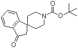 2,3-Dihydro-3-oxo-spiro[1H-indene-1,4'-piperidine]-1'-carboxylic acid tert-butyl ester molecular structure (CAS 159634-59-0)