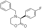 (3S)-3-(4-氟苯基)-4-(苯基甲基)-2-吗啉酮分子结构 (CAS 159706-87-3)