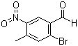 2-Bromo-4-methyl-5-nitrobenzaldehyde molecular structure (CAS 159730-72-0)