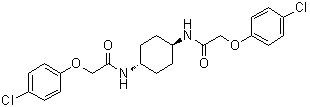N,N'-trans-1,4-Cyclohexanediylbis[2-(4-chlorophenoxy)acetamide] molecular structure (CAS 1597403-47-8)