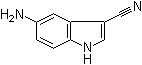 structure of CAS# 159768-57-7, 5-Aminoindole-3-carbonitrile;5-Amino-1H-indole-3-carbonitrile; 5-Amino-3-cyanoindole
