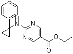 2-[(1-Phenylcyclopropyl)amino]-5-pyrimidinecarboxylic acid ethyl ester molecular structure (CAS 1598426-03-9)