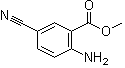 结构式 CAS# 159847-81-1, 2-氨基-5-氰基苯甲酸甲酯