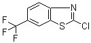 2-Chloro-6-(trifluoromethyl)benzothiazole molecular structure (CAS 159870-86-7)