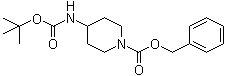 1-Benzyloxycarbonyl-4-tert-butoxycarbonylaminopiperidine molecular structure (CAS 159874-20-1)