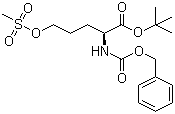 5-[(Methylsulfonyl)oxy]-N-[(phenylmethoxy)carbonyl]-L-norvaline tert-butyl ester molecular structure (CAS 159877-09-5)