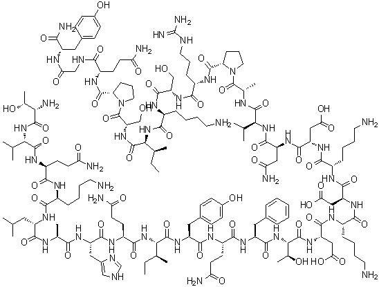 22-52-Adrenomedullin (human) molecular structure (CAS 159899-65-7)