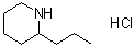 structure of CAS# 15991-59-0, 2-Propylpiperidine hydrochloride;DL-Coniine hydrochloride