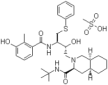 Nelfinavir mesylate molecular structure (CAS 159989-65-8)