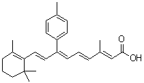 (2E,4E,6Z,8E)-3-Methyl-7-(4-methylphenyl)-9-(2,6,6-trimethyl-1-cyclohexen-1-yl)-2,4,6,8-nonatetraenoic acid molecular structure (CAS 160162-42-5)