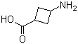 3-氨基环丁基甲酸分子结构 (CAS 160191-58-2)