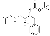 structure of CAS# 160232-08-6, tert-Butyl [(1S,2R)-1-benzyl-2-hydroxy-3-(isobutylamino)propyl]carbamate;N-[(1S,2R)-2-Hydroxy-3-[(2-methylpropyl)amino]-1-(phenylmethyl)propyl]carbamic acid 1,1-dimethylethyl ester