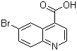 6-Bromo-4-quinolinecarboxylic acid molecular structure (CAS 160233-76-1)