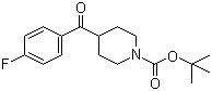 4-(4-氟苯甲酰基)哌啶-1-甲酸叔丁酯分子结构 (CAS 160296-40-2)