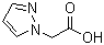2-(1H-吡唑-1-基)乙酸分子结构 (CAS 16034-48-3)