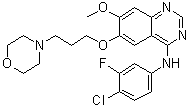 N-(4-Chloro-3-fluorophenyl)-7-methoxy-6-[3-(4-morpholinyl)propoxy]-4-quinazolinamine molecular structure (CAS 1603814-04-5)