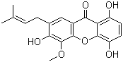 structure of CAS# 160623-47-2, 1,4,6-Trihydroxy-5-methoxy-7-prenylxanthone