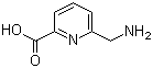 6-Aminomethyl-2-pyridinecarboxylic acid molecular structure (CAS 160939-10-6)