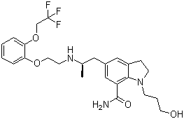Silodosin molecular structure (CAS 160970-54-7)