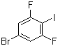 2,6-二氟-4-溴碘苯分子结构 (CAS 160976-02-3)