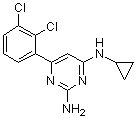 N4-Cyclopropyl-6-(2,3-dichlorophenyl)-2,4-pyrimidinediamine molecular structure (CAS 1609960-31-7)