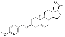 1-[(3S,8S,9S,10R,13S,14S,17S)-3-[(4-methoxyphenyl)methoxy]-10,13-dimethyl-2,3,4,7,8,9,11,12,14,15,16,17-dodecahydro-1H-cyclopenta[a]phenanthren-17-yl]ethanone molecular structure (CAS 1610878-71-1)