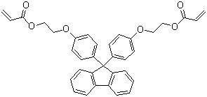 9,9-Bis[4-(2-acryloyloxyethoxy)phenyl]fluorene molecular structure (CAS 161182-73-6)