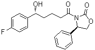(4R)-3-[(5R)-5-(4-Fluorophenyl)-5-hydroxy-1-oxopentyl]-4-phenyl-2-oxazolidinone molecular structure (CAS 1612153-32-8)
