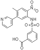 Alofanib molecular structure (CAS 1612888-66-0)