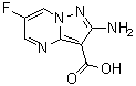 2-Amino-6-fluoropyrazolo[1,5-a]pyrimidine-3-carboxylic acid molecular structure (CAS 1613191-77-7)