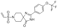 2-[4-(Trifluoromethoxy)phenyl]-8-(vinylsulfonyl)-1,3,8-triazaspiro[4.5]dec-1-en-4-one molecular structure (CAS 1613373-48-0)