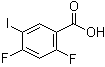 2,4-Difluoro-5-iodobenzoic acid molecular structure (CAS 161531-51-7)