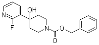 4-(2-Fluoro-3-pyridinyl)-4-hydroxy-1-piperidinecarboxylic acid phenylmethyl ester molecular structure (CAS 161610-13-5)