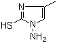 1-氨基-4-甲基-1H-咪唑-2-硫醇分子结构 (CAS 16163-48-7)